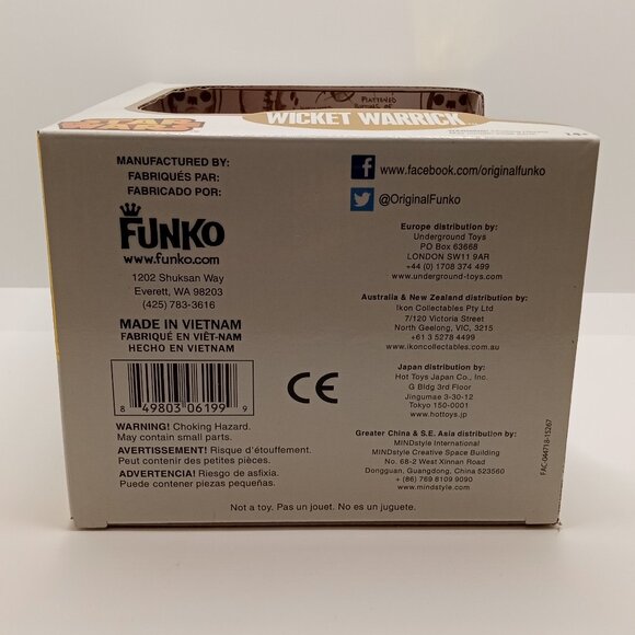 Funko Fabrikations Wicket Warrick Star Wars #26 Ewok NIB - Picture 8 of 8